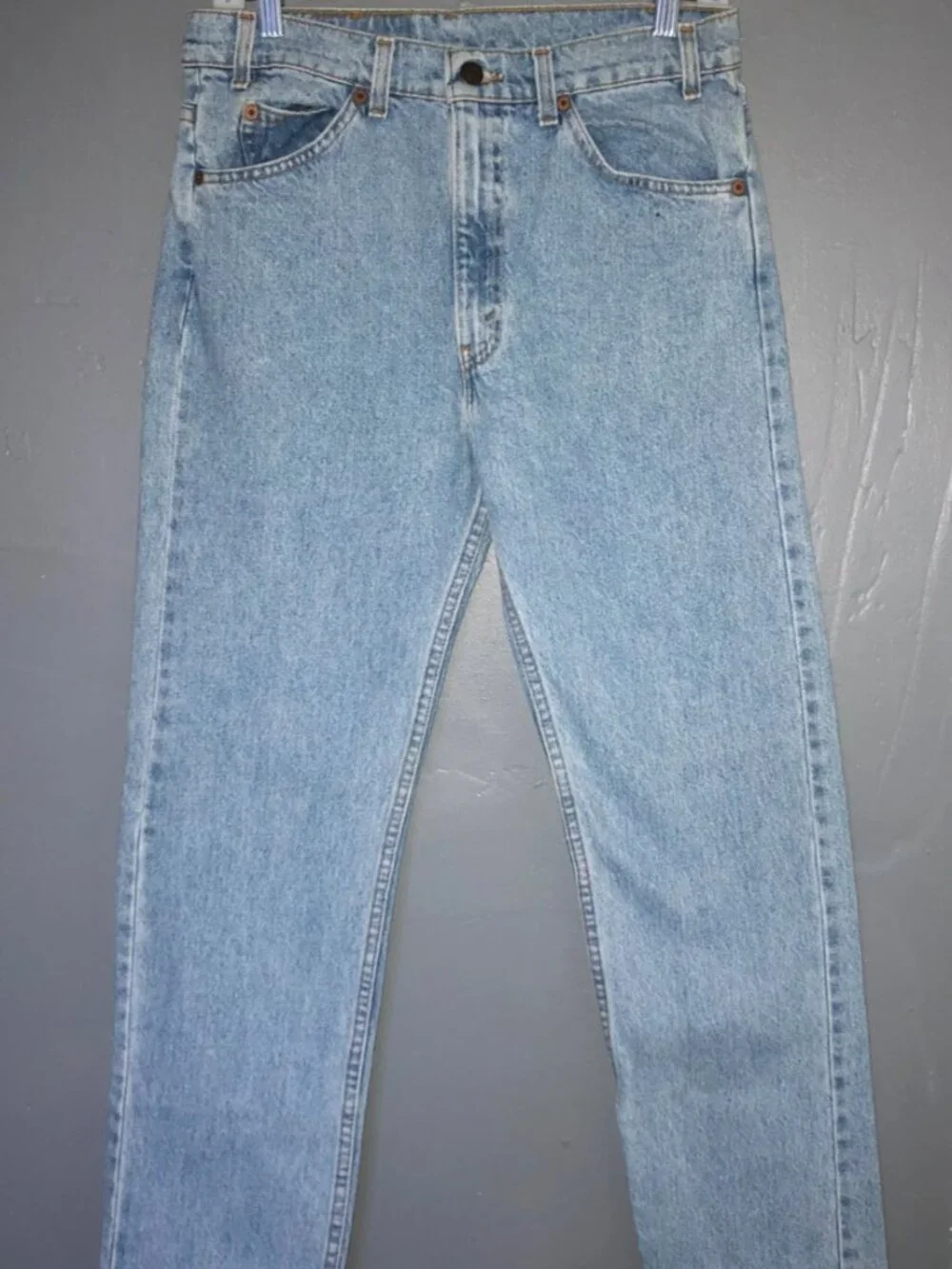 VTG Men Levis Blue Denim 505 Orange Tab Straight Leg USA 1992 32x32